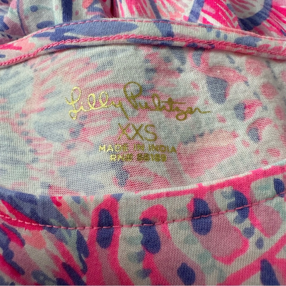 Lilly Pulitzer GEANNA Swing Dress in Razz Berry See You Soon size XXS - Picture 3 of 9